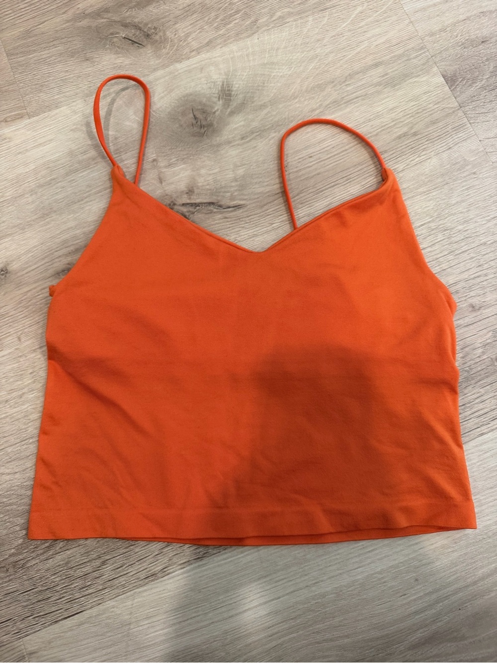 Anthropologie Orange V-Neck Spaghetti Strap Camisole